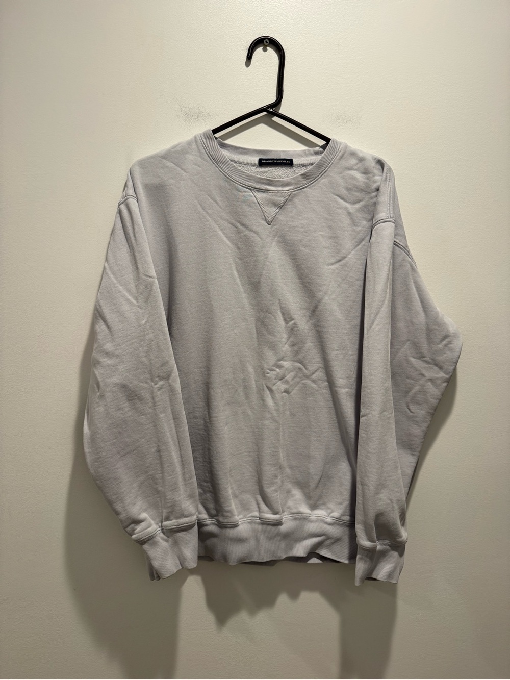 Brandy Melville Gray Lilac Crewneck Sweatshirt